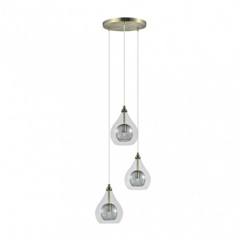 Distribuidor - Lâmpadas Diversas | Lâmpadas Modernas | LÁMPARA LHASA 3XG9 CUERO REGX30X30 CM Ref: 154083014